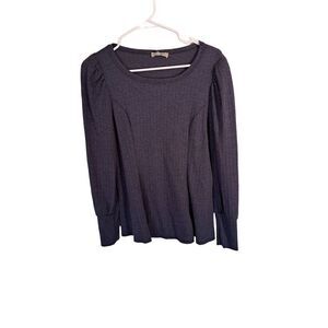 STATUS Purple Long Sleeve Top size small